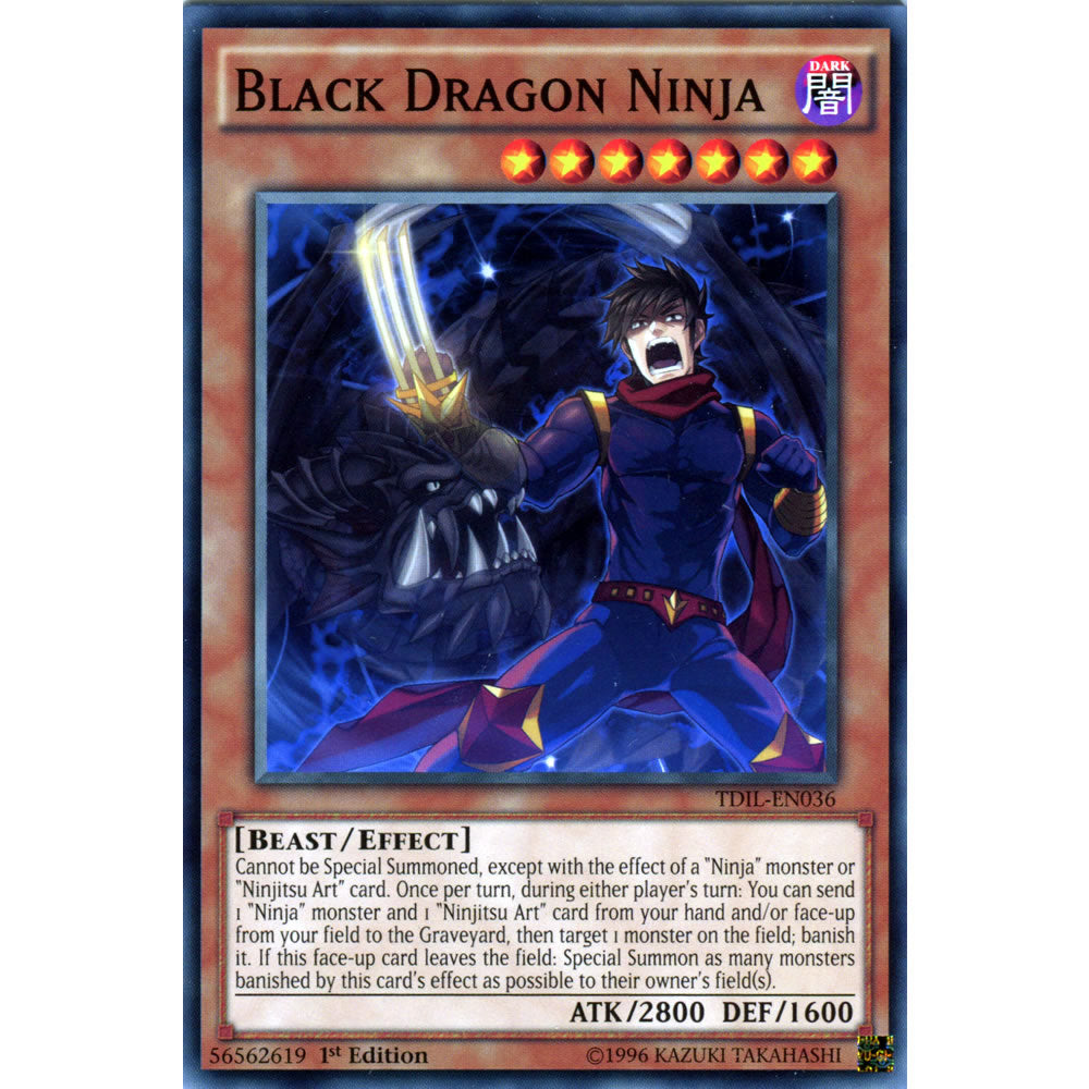 Black Dragon Ninja TDIL-EN036 Yu-Gi-Oh! Card from the The Dark Illusion Set