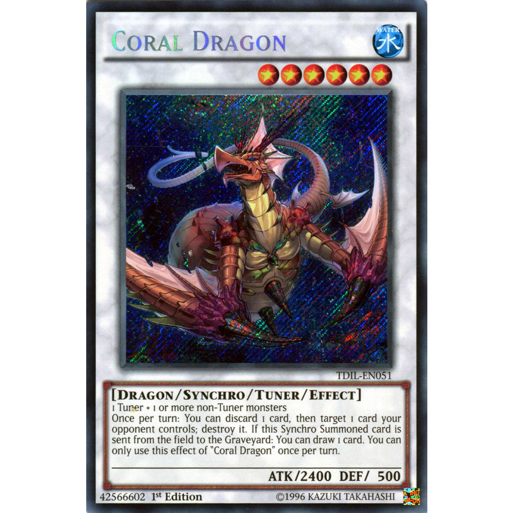 Coral Dragon TDIL-EN051 Yu-Gi-Oh! Card from the The Dark Illusion Set