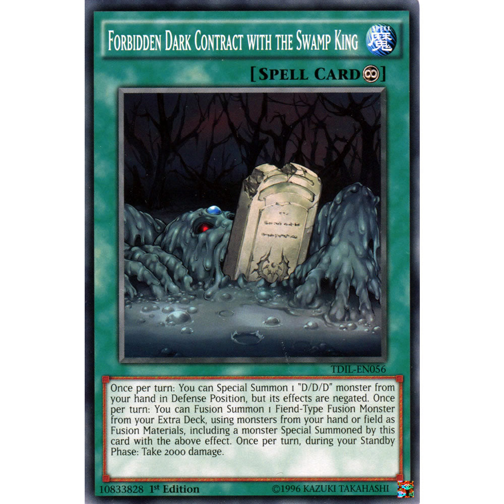 Forbidden Dark Contract with the Swamp King TDIL-EN056 Yu-Gi-Oh! Card from the The Dark Illusion Set