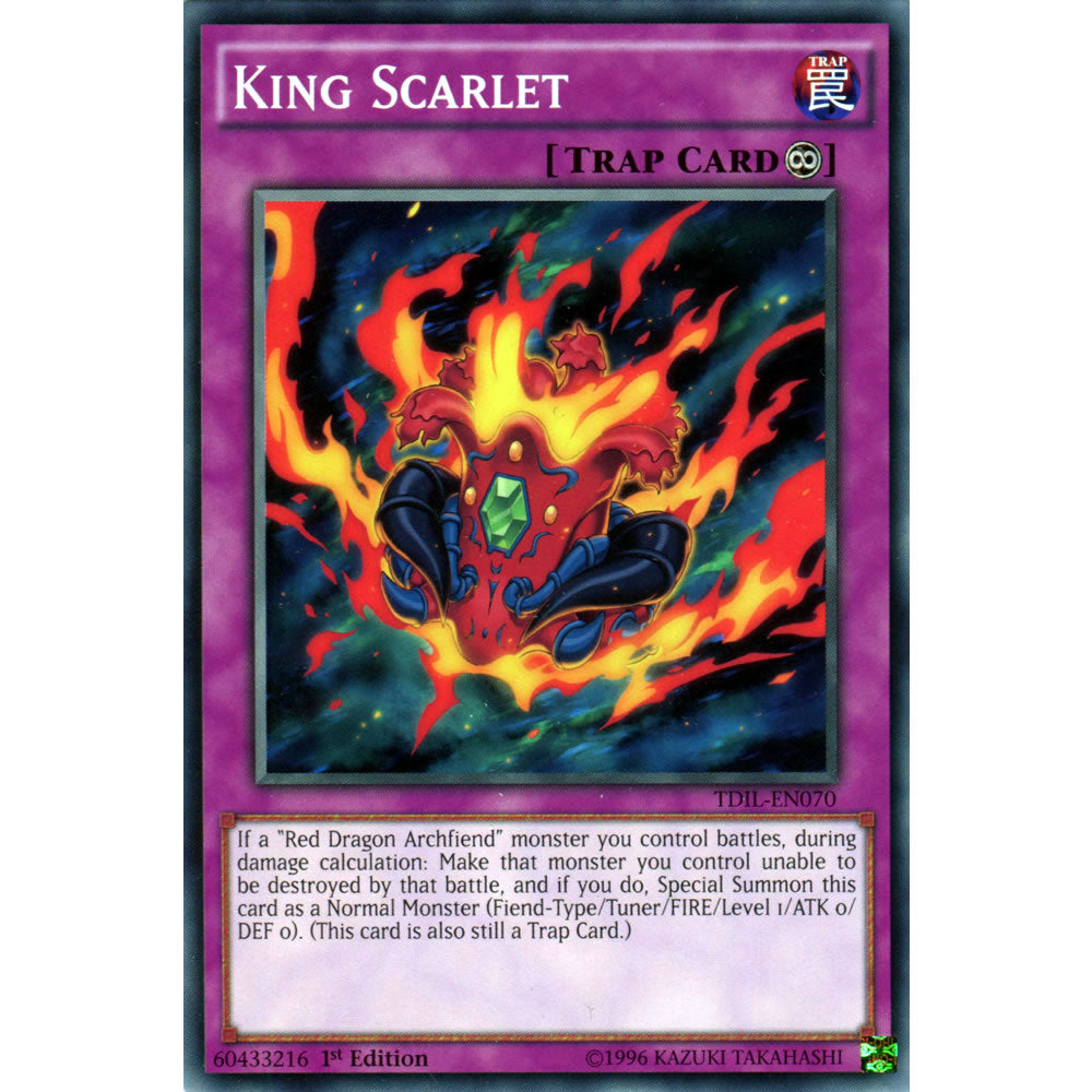 King Scarlet TDIL-EN070 Yu-Gi-Oh! Card from the The Dark Illusion Set