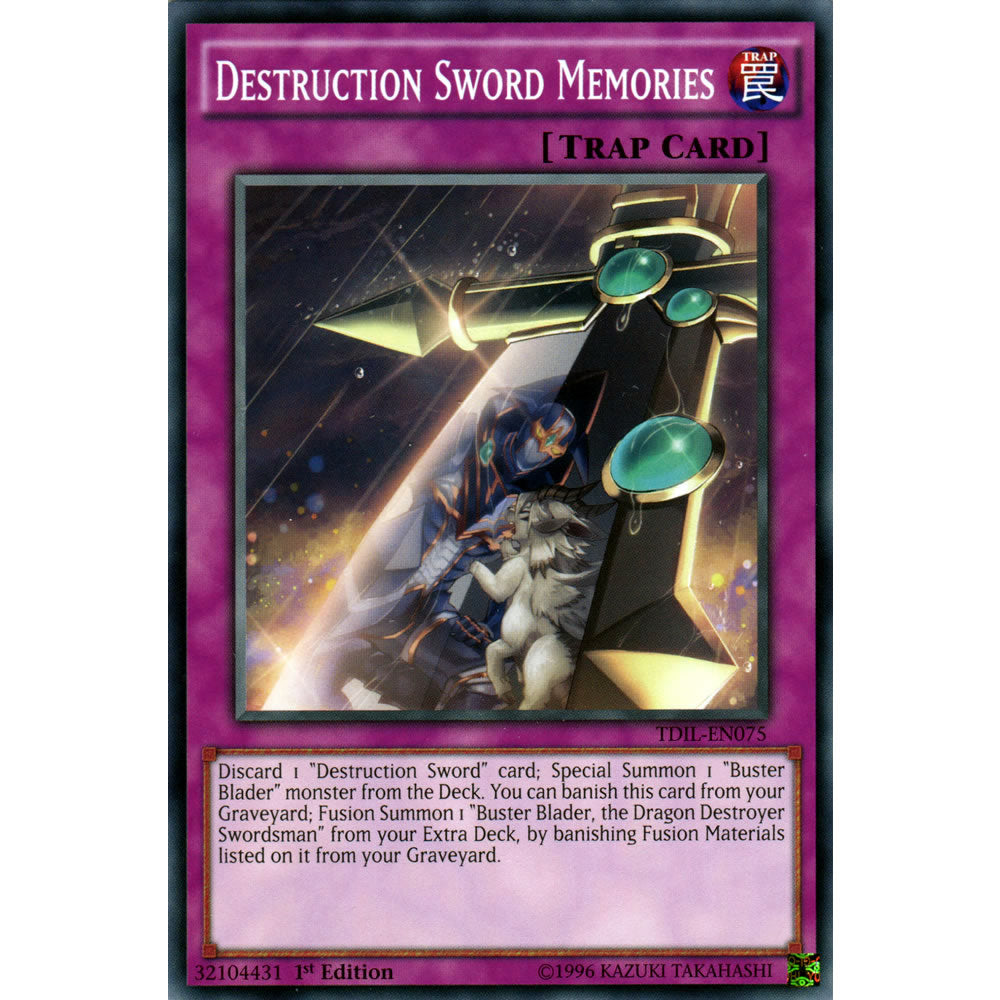 Destruction Sword Memories TDIL-EN075 Yu-Gi-Oh! Card from the The Dark Illusion Set