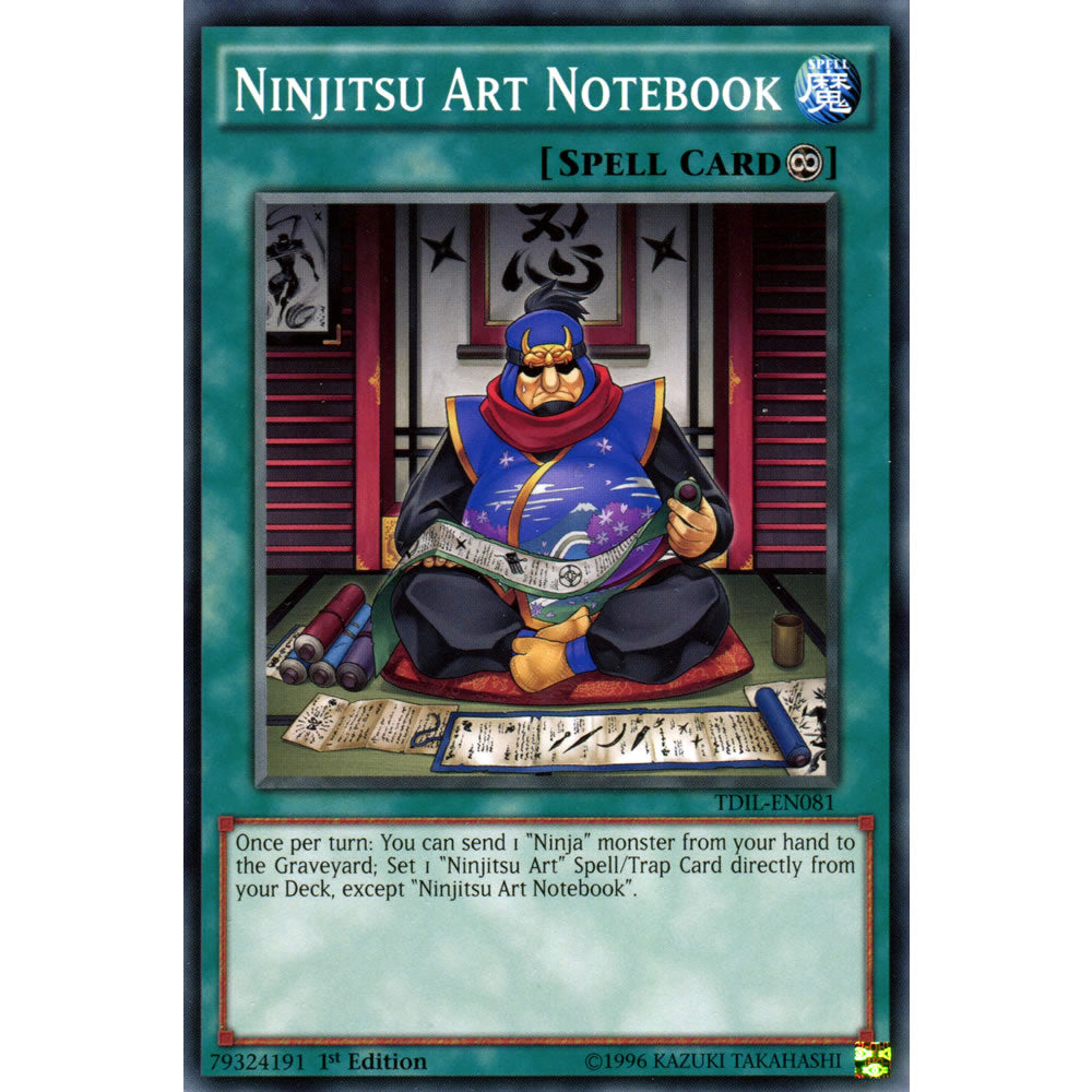 Ninjitsu Art Notebook TDIL-EN081 Yu-Gi-Oh! Card from the The Dark Illusion Set