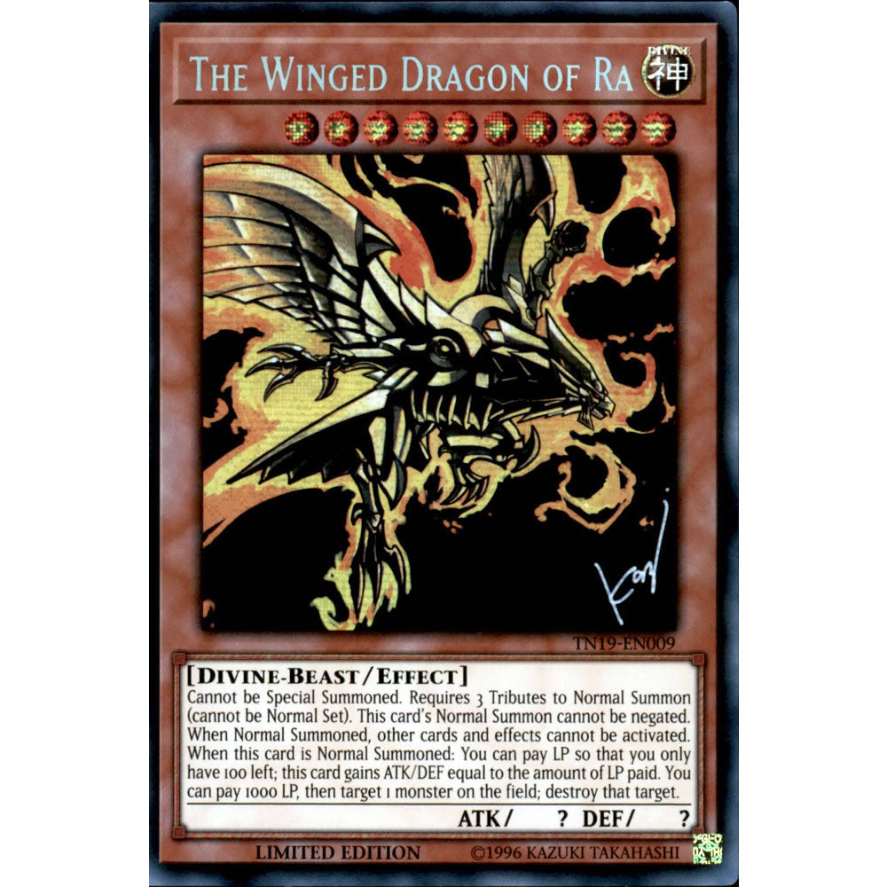 The Winged Dragon of Ra TN19-EN009 Yu-Gi-Oh! Card from the Mega-Tin 2019 Promo Set