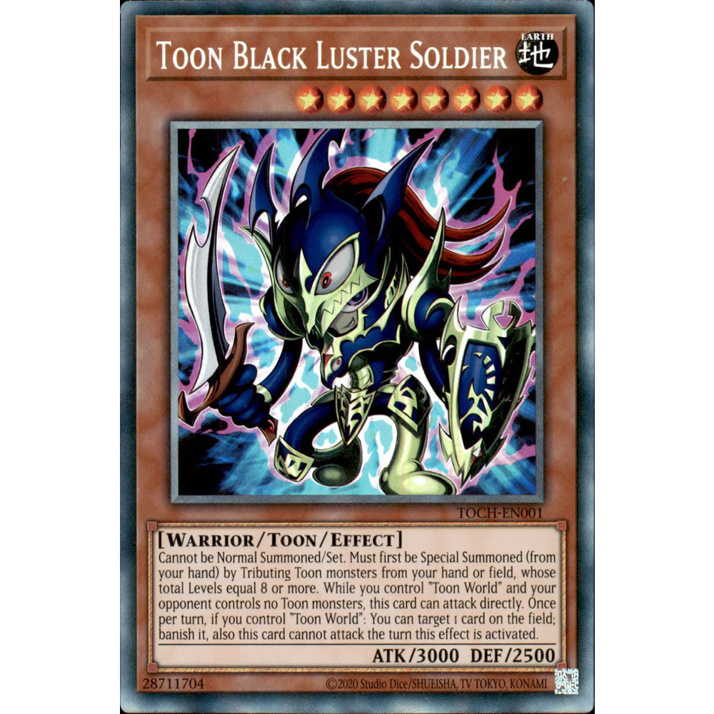 Toon Black Luster Soldier TOCH-EN001 Yu-Gi-Oh! Card from the Toon Chaos Set