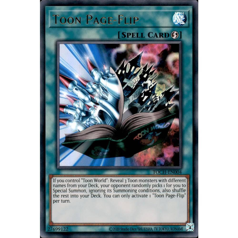 Toon Page-Flip TOCH-EN004 Yu-Gi-Oh! Card from the Toon Chaos Set