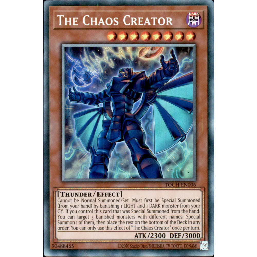 The Chaos Creator TOCH-EN006 Yu-Gi-Oh! Card from the Toon Chaos Set