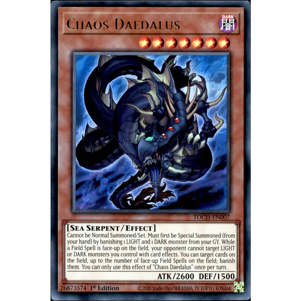 Chaos Daedalus TOCH-EN007 Yu-Gi-Oh! Card from the Toon Chaos Set