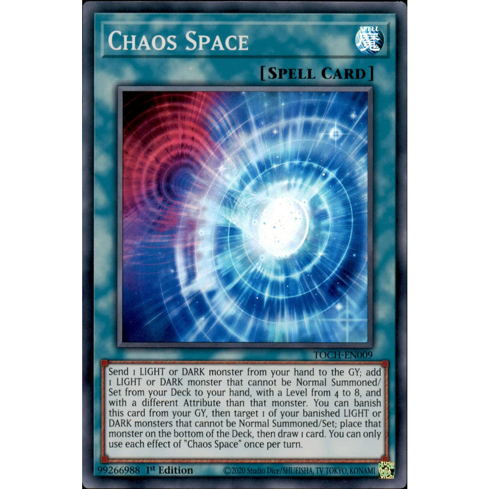 Chaos Space TOCH-EN009 Yu-Gi-Oh! Card from the Toon Chaos Set