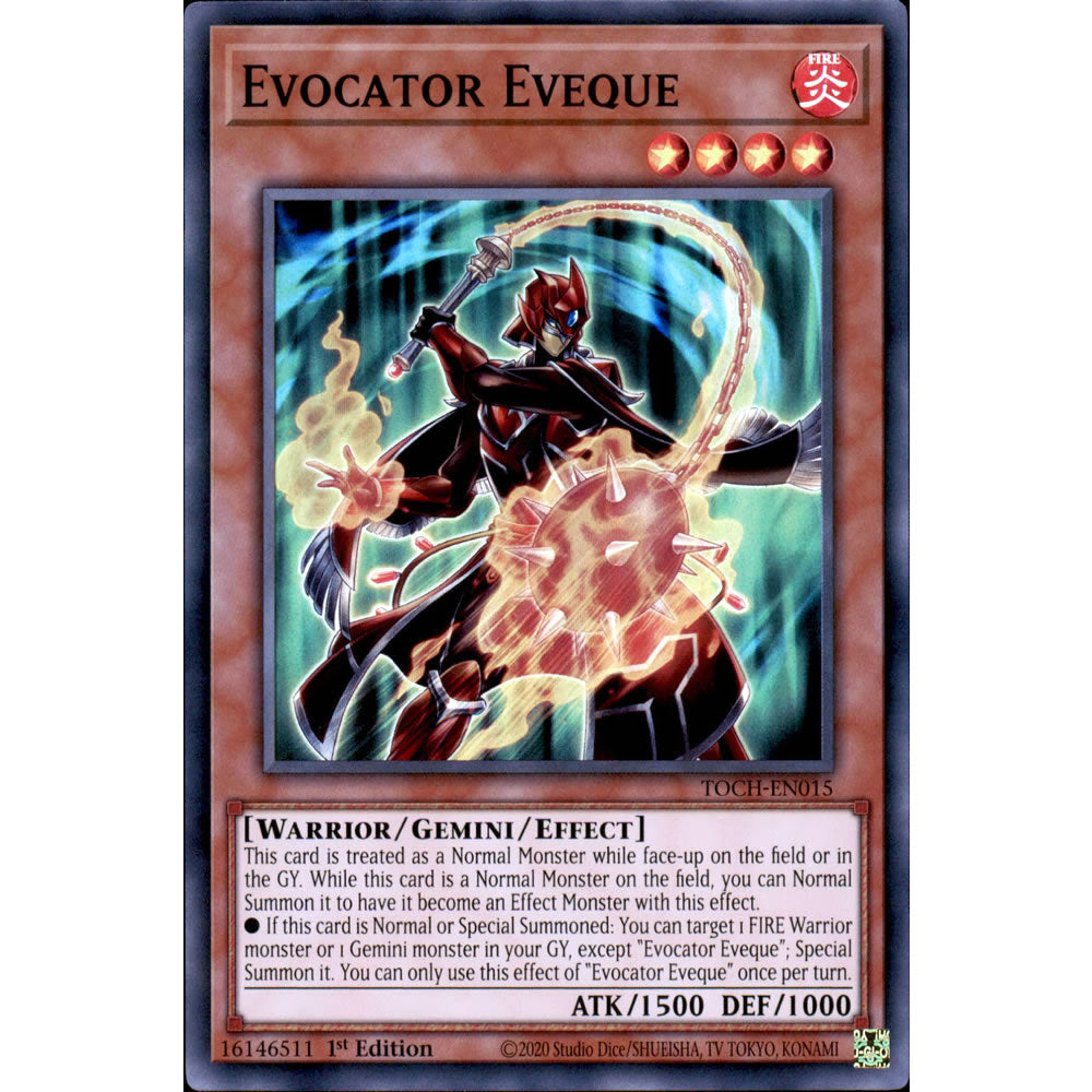 Evocator Eveque TOCH-EN015 Yu-Gi-Oh! Card from the Toon Chaos Set