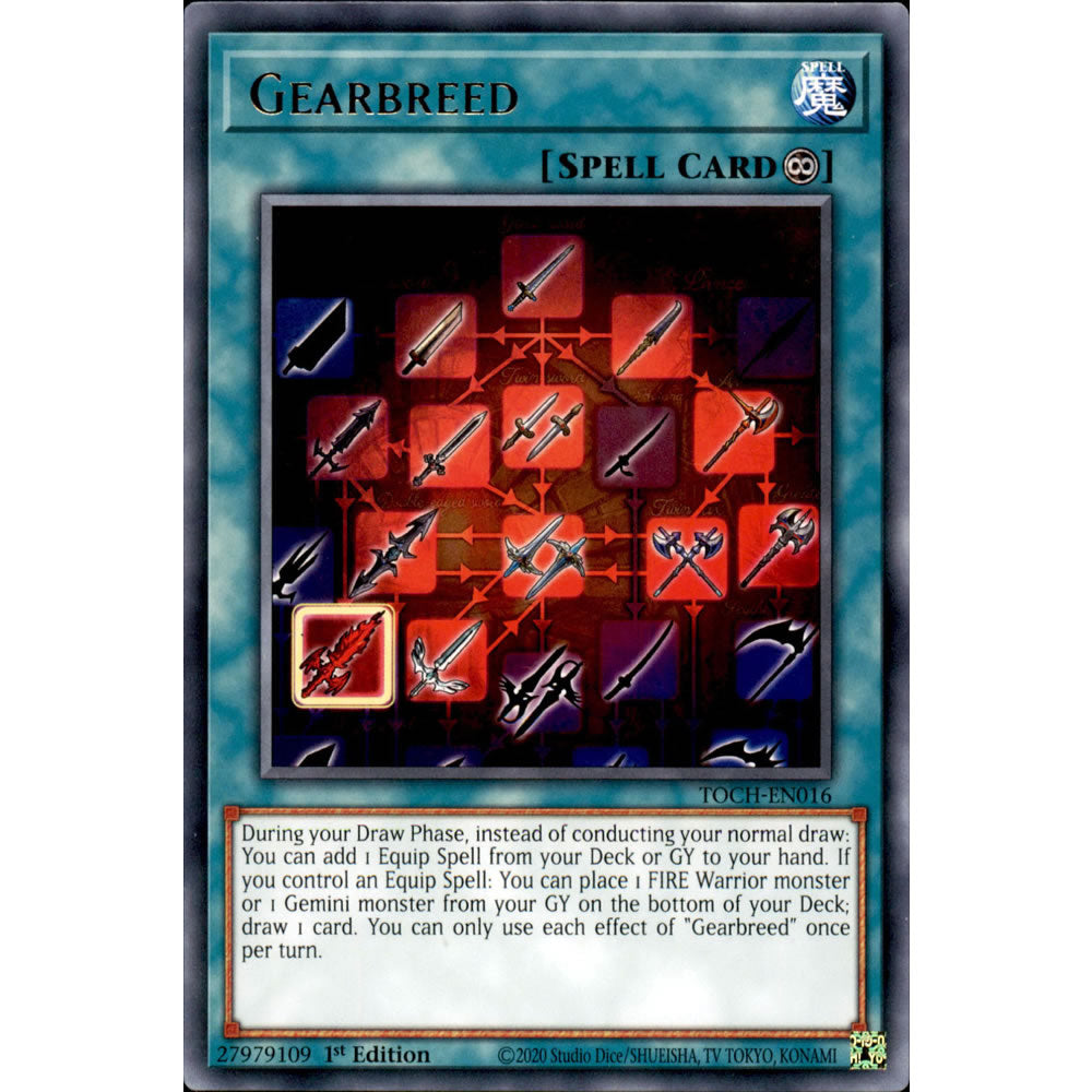 Gearbreed TOCH-EN016 Yu-Gi-Oh! Card from the Toon Chaos Set