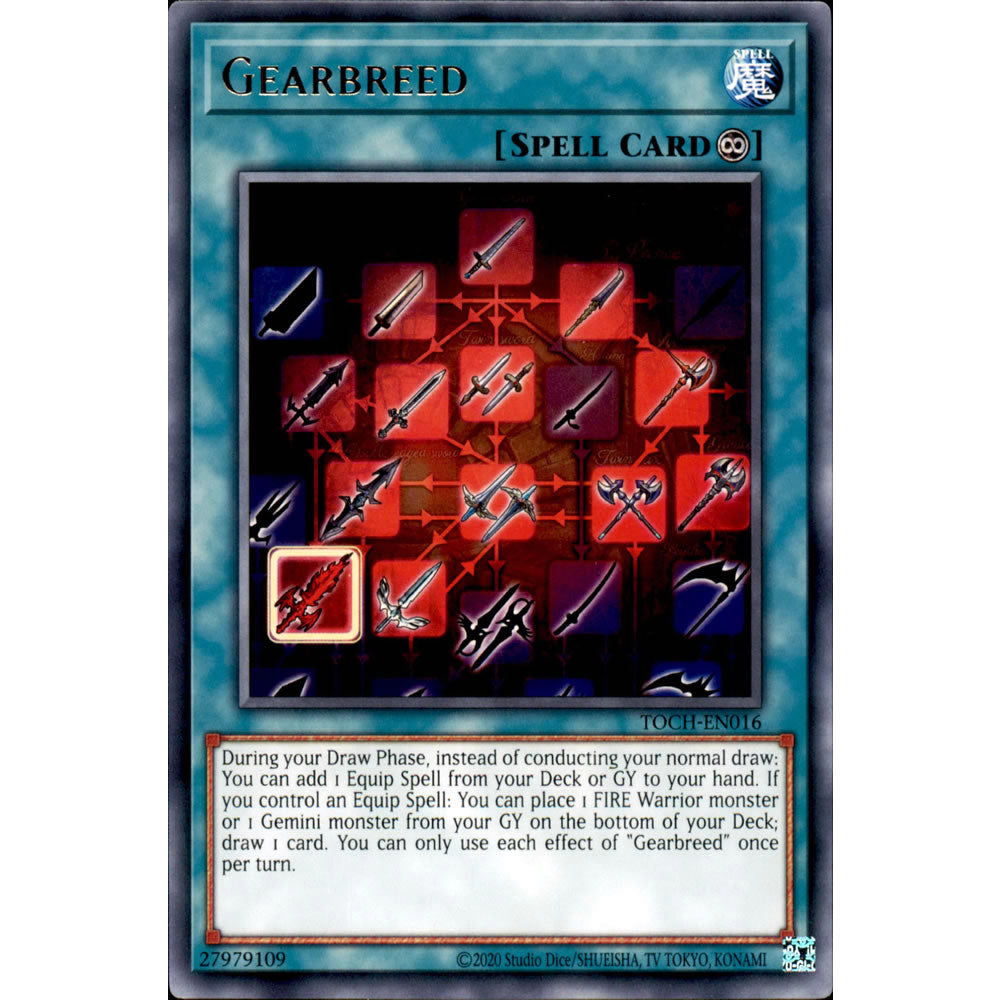 Gearbreed TOCH-EN016 Yu-Gi-Oh! Card from the Toon Chaos Set