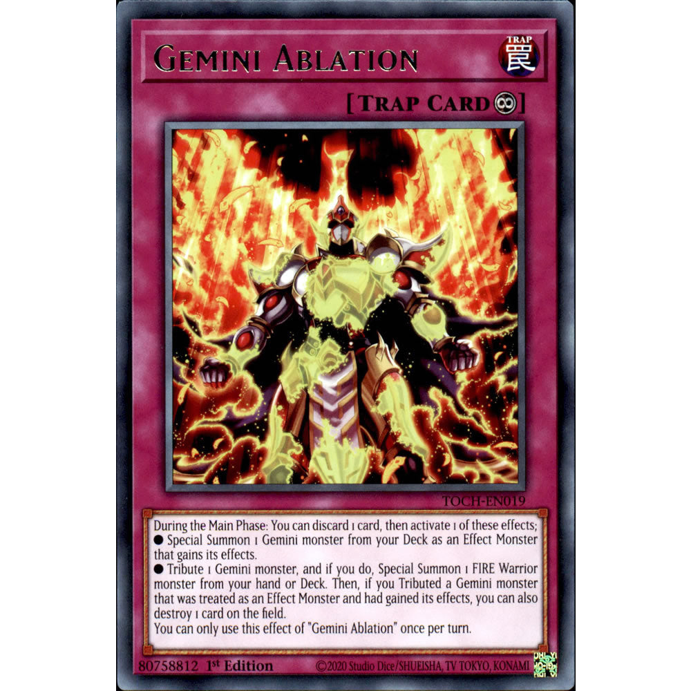 Gemini Ablation TOCH-EN019 Yu-Gi-Oh! Card from the Toon Chaos Set