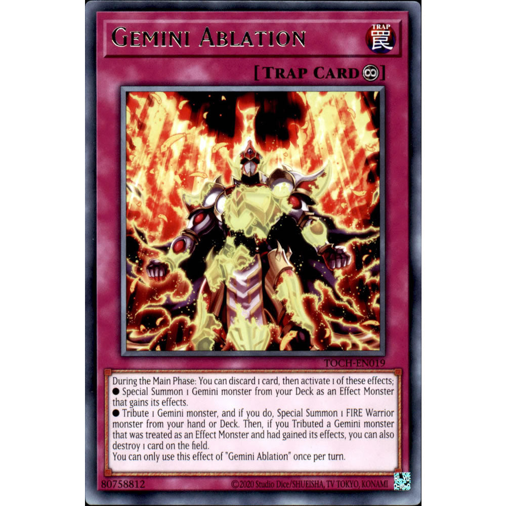 Gemini Ablation TOCH-EN019 Yu-Gi-Oh! Card from the Toon Chaos Set