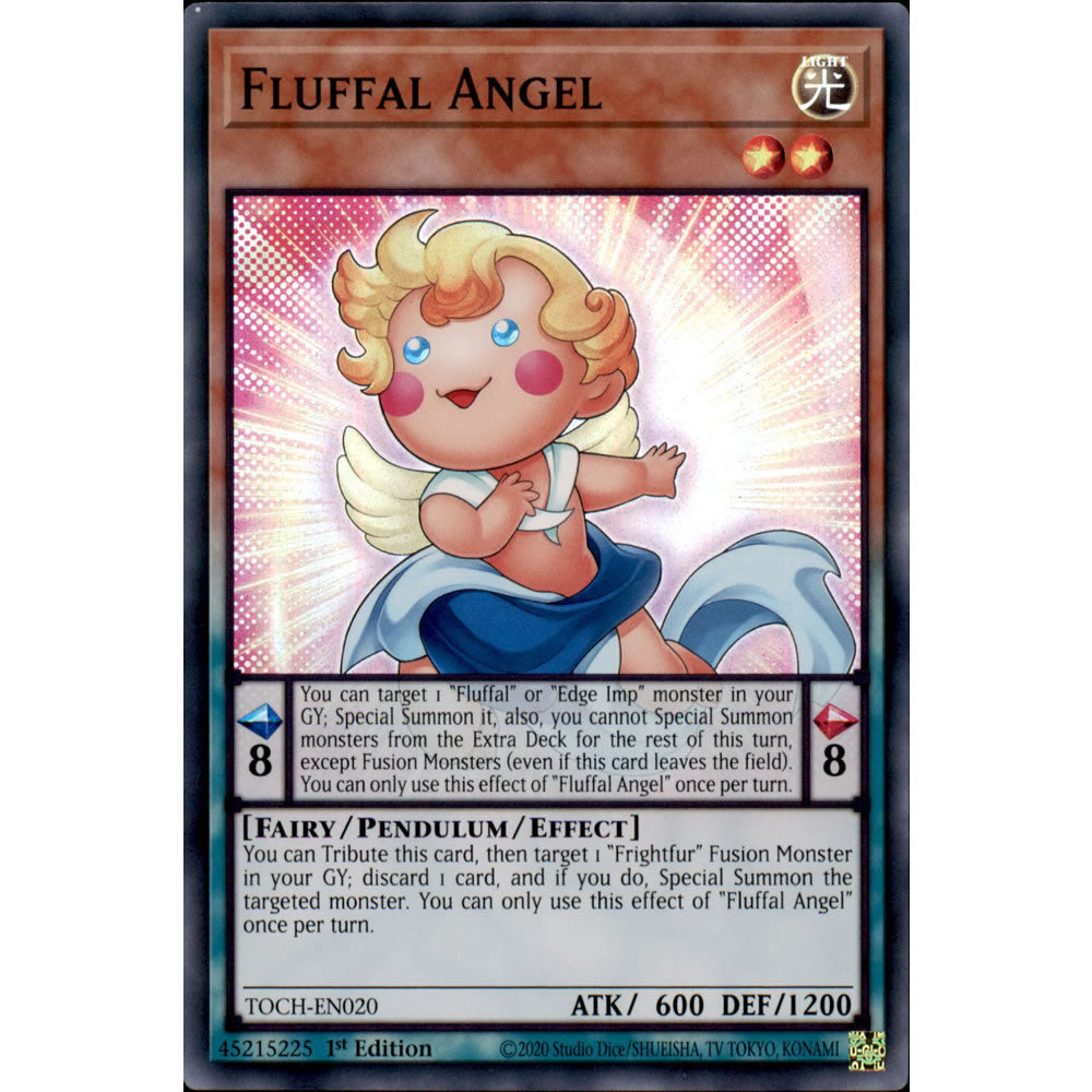 Fluffal Angel TOCH-EN020 Yu-Gi-Oh! Card from the Toon Chaos Set
