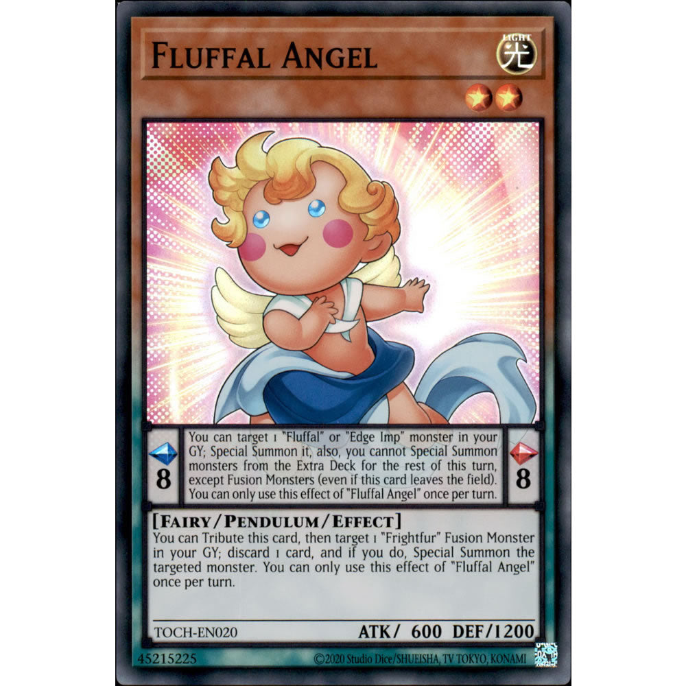 Fluffal Angel TOCH-EN020 Yu-Gi-Oh! Card from the Toon Chaos Set