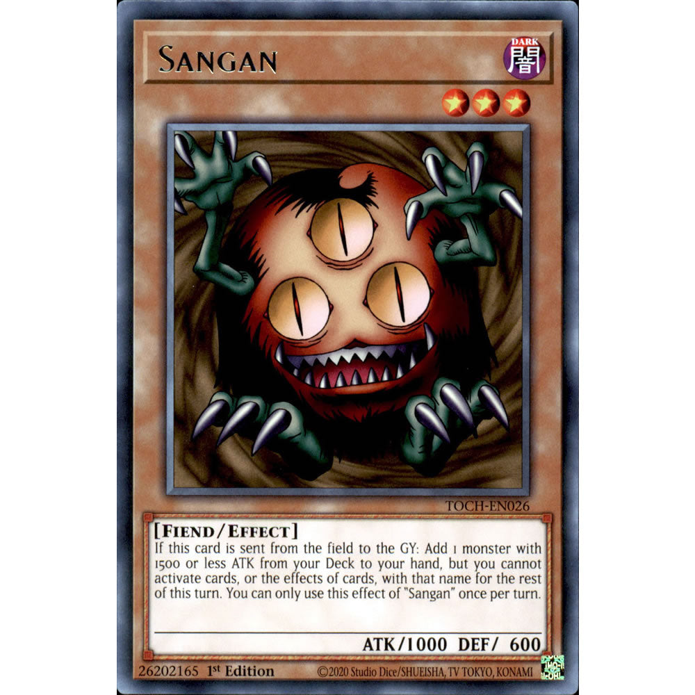 Sangan TOCH-EN026 Yu-Gi-Oh! Card from the Toon Chaos Set