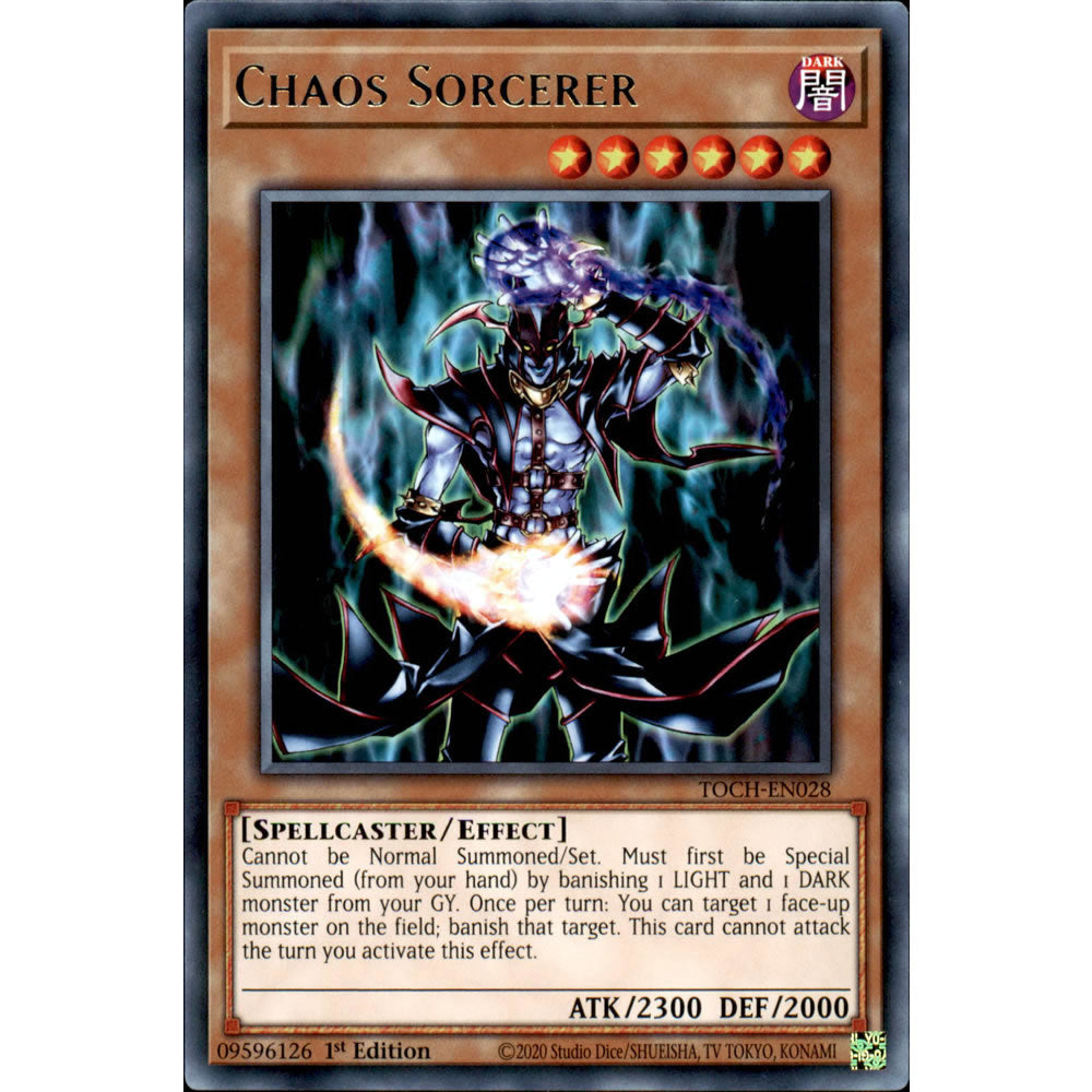 Chaos Sorcerer TOCH-EN028 Yu-Gi-Oh! Card from the Toon Chaos Set