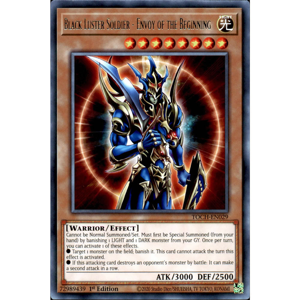 Black Luster Soldier - Envoy of the Beginning TOCH-EN029 Yu-Gi-Oh! Card from the Toon Chaos Set