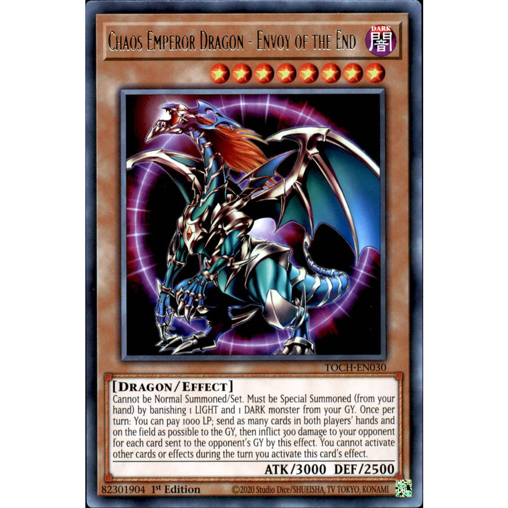 Chaos Emperor Dragon - Envoy of the End TOCH-EN030 Yu-Gi-Oh! Card from the Toon Chaos Set