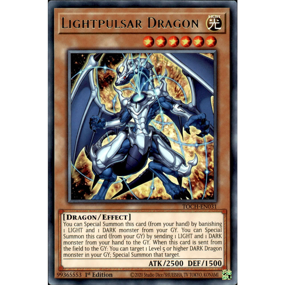 Lightpulsar Dragon TOCH-EN031 Yu-Gi-Oh! Card from the Toon Chaos Set