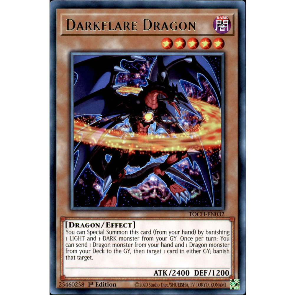 Darkflare Dragon TOCH-EN032 Yu-Gi-Oh! Card from the Toon Chaos Set