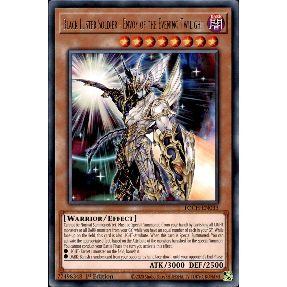 Black Luster Soldier - Envoy of the Evening Twilight TOCH-EN033 Yu-Gi-Oh! Card from the Toon Chaos Set