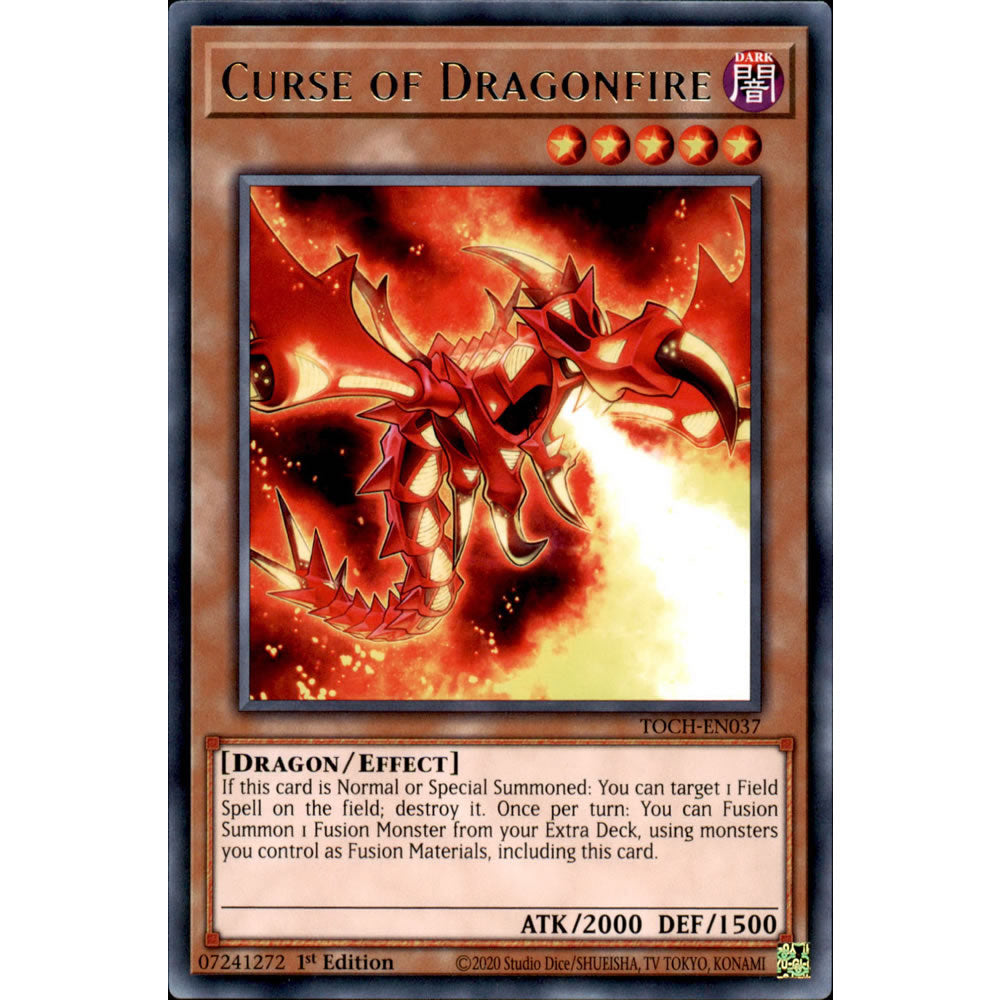 Curse of Dragonfire TOCH-EN037 Yu-Gi-Oh! Card from the Toon Chaos Set