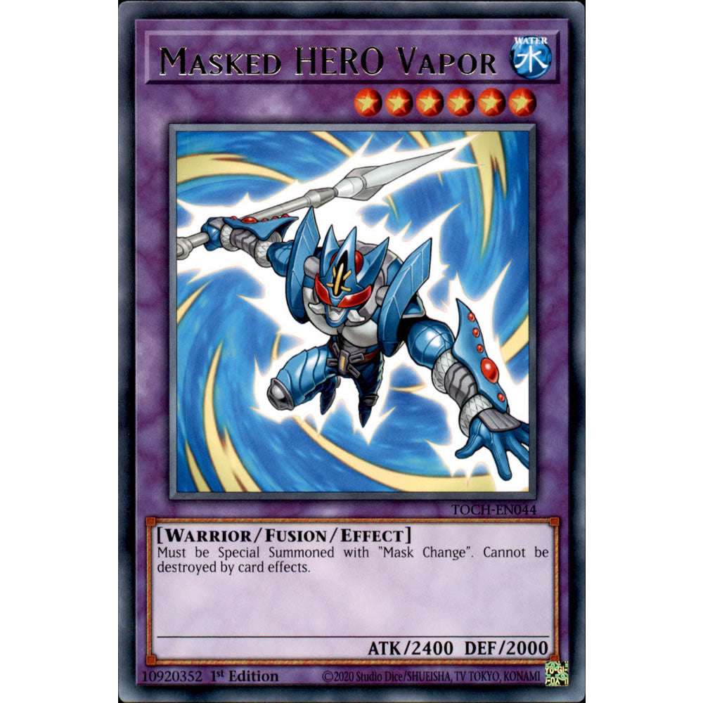Masked HERO Vapor TOCH-EN044 Yu-Gi-Oh! Card from the Toon Chaos Set