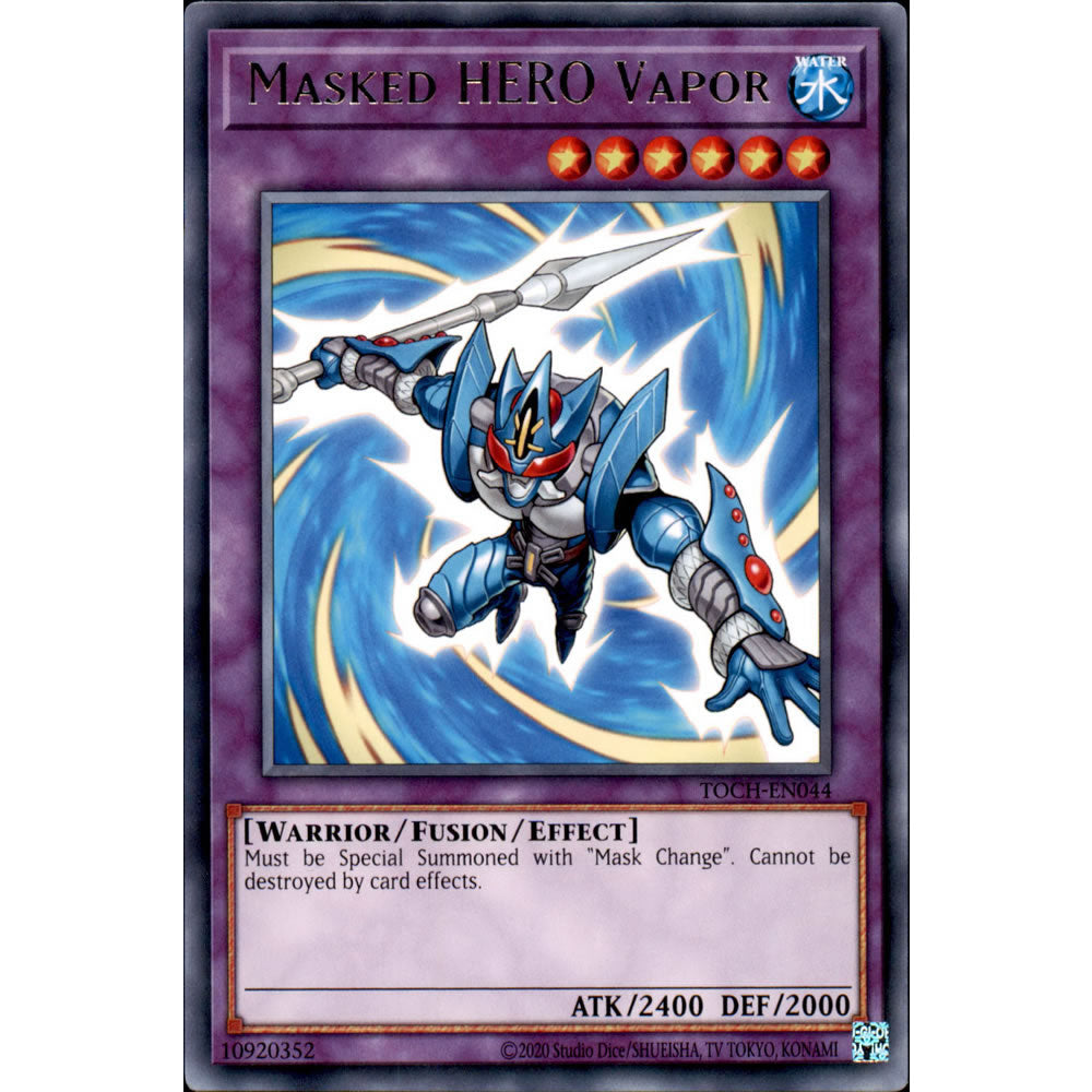 Masked HERO Vapor TOCH-EN044 Yu-Gi-Oh! Card from the Toon Chaos Set