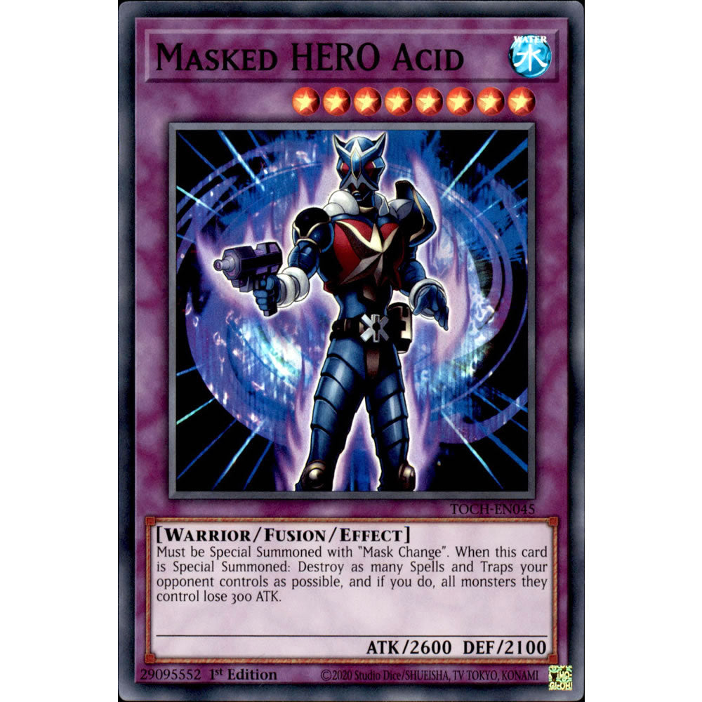 Masked HERO Acid TOCH-EN045 Yu-Gi-Oh! Card from the Toon Chaos Set