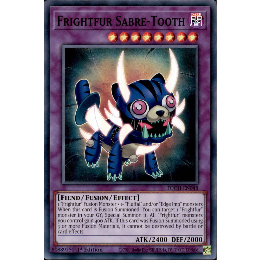 Frightfur Sabre-Tooth TOCH-EN048 Yu-Gi-Oh! Card from the Toon Chaos Set