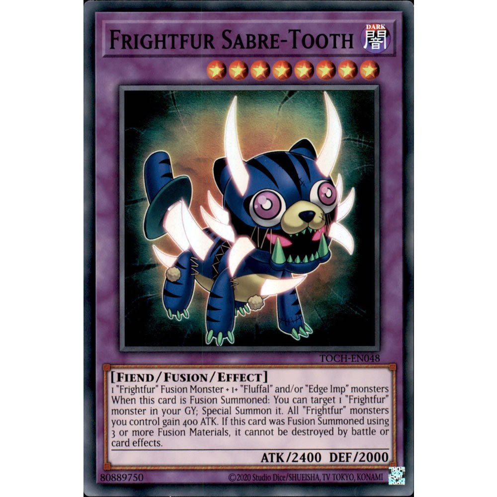Frightfur Sabre-Tooth TOCH-EN048 Yu-Gi-Oh! Card from the Toon Chaos Set