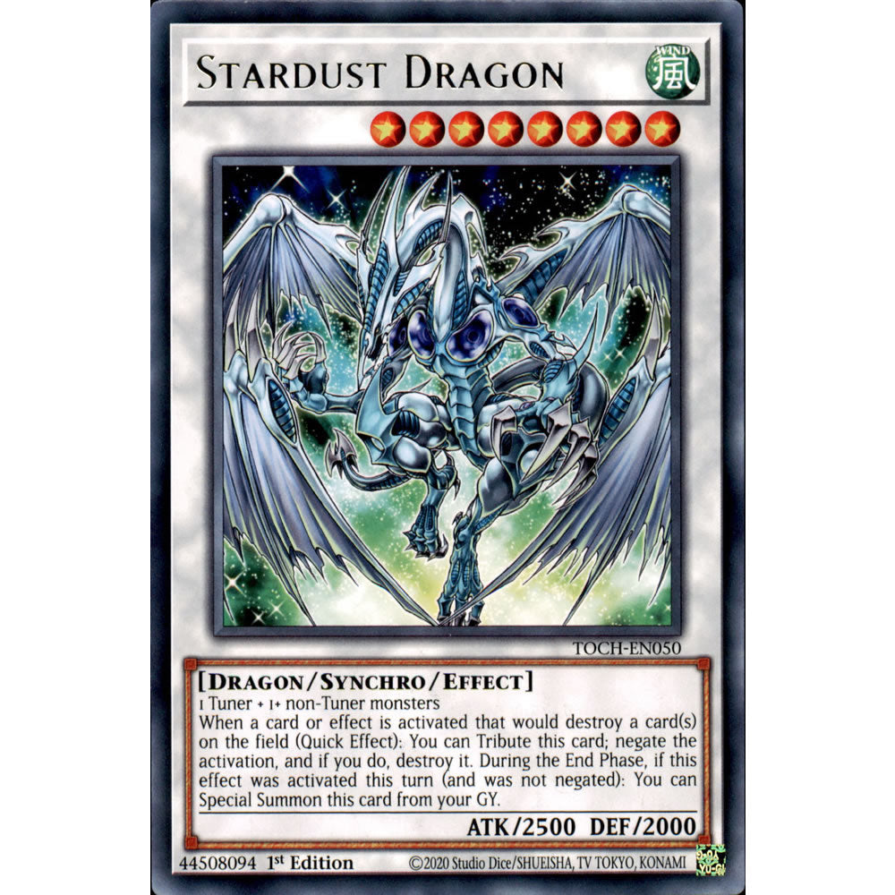 Stardust Dragon TOCH-EN050 Yu-Gi-Oh! Card from the Toon Chaos Set