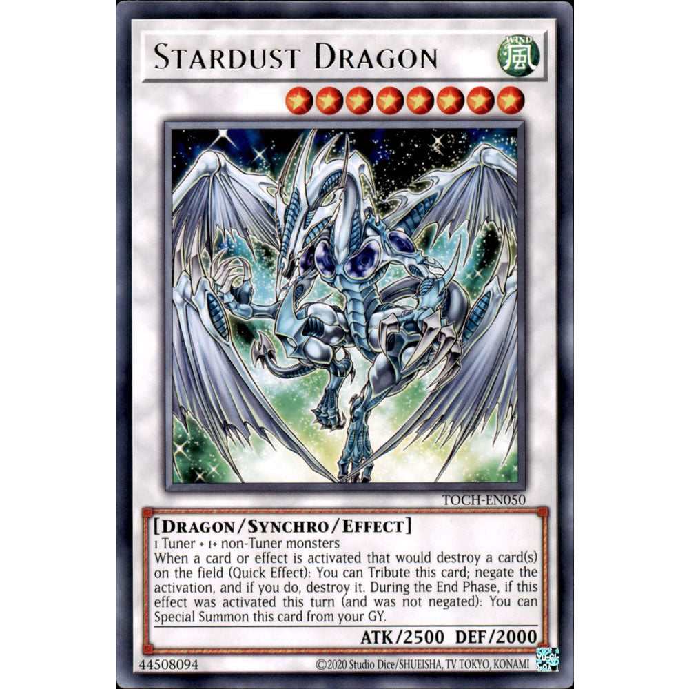 Stardust Dragon TOCH-EN050 Yu-Gi-Oh! Card from the Toon Chaos Set