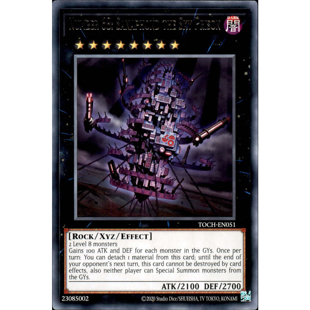 Number 68: Sanaphond the Sky Prison TOCH-EN051 Yu-Gi-Oh! Card from the Toon Chaos Set