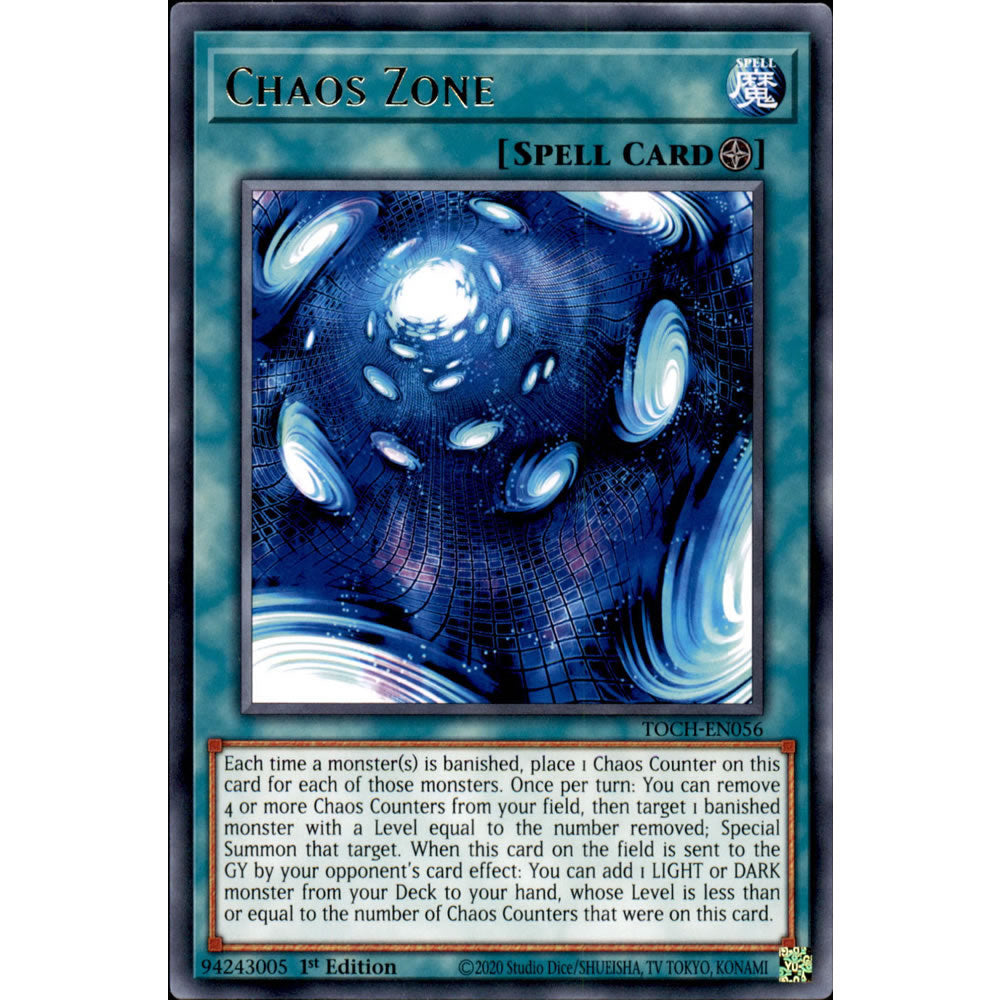 Chaos Zone TOCH-EN056 Yu-Gi-Oh! Card from the Toon Chaos Set