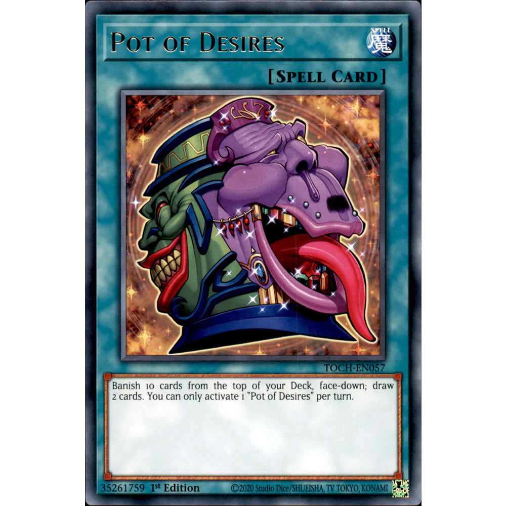 Pot of Desires TOCH-EN057 Yu-Gi-Oh! Card from the Toon Chaos Set