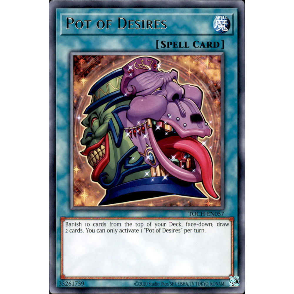 Pot of Desires TOCH-EN057 Yu-Gi-Oh! Card from the Toon Chaos Set