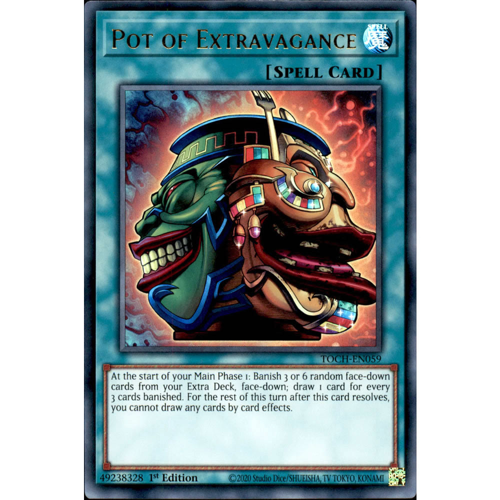 Pot of Extravagance TOCH-EN059 Yu-Gi-Oh! Card from the Toon Chaos Set