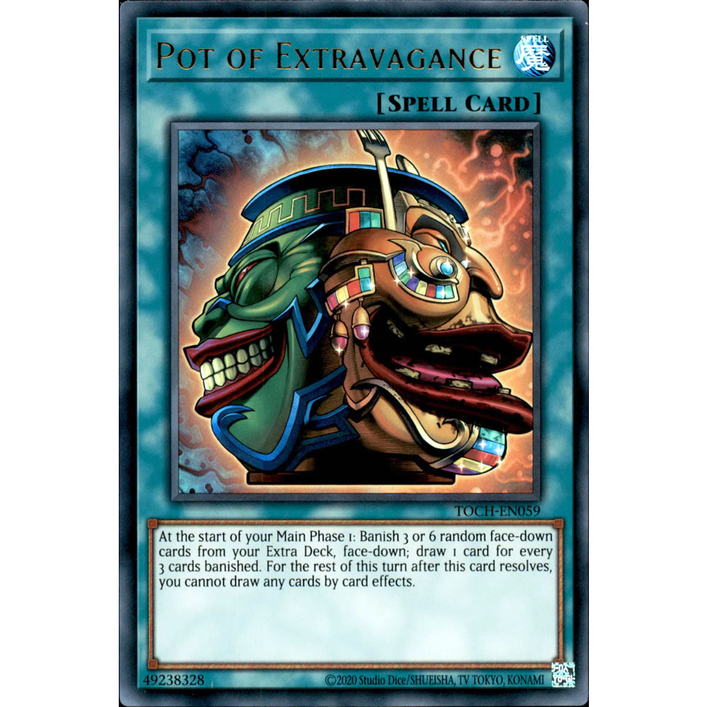 Pot of Extravagance TOCH-EN059 Yu-Gi-Oh! Card from the Toon Chaos Set