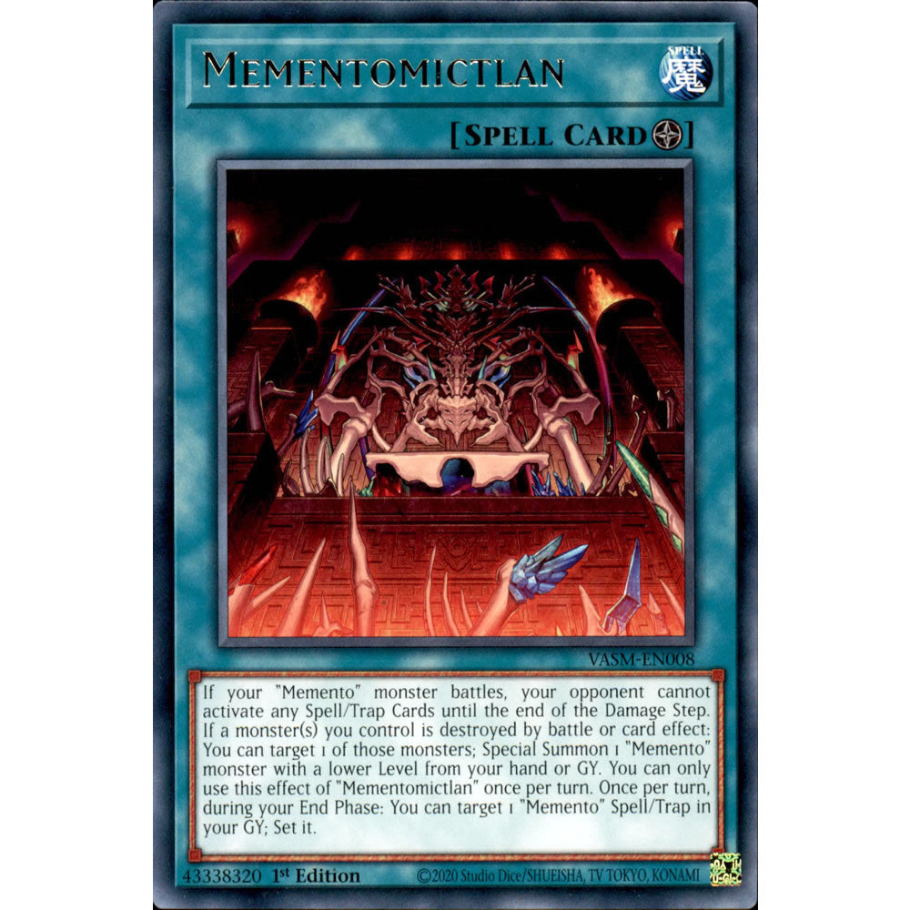 Mementomictlan VASM-EN008 Yu-Gi-Oh! Card from the Valiant Smashers Set