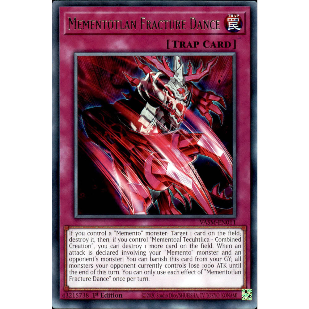 Mementotlan Fracture Dance VASM-EN011 Yu-Gi-Oh! Card from the Valiant Smashers Set