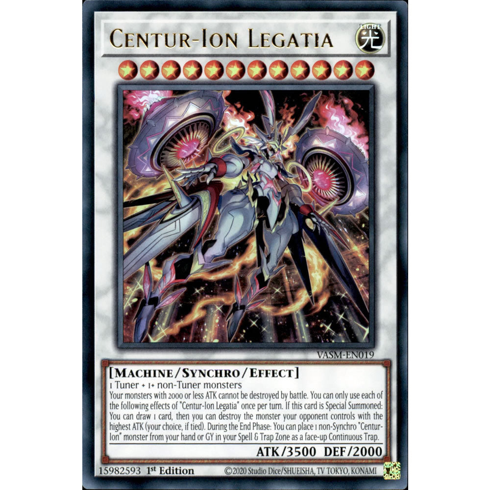Centur-Ion Legatia VASM-EN019 Yu-Gi-Oh! Card from the Valiant Smashers Set