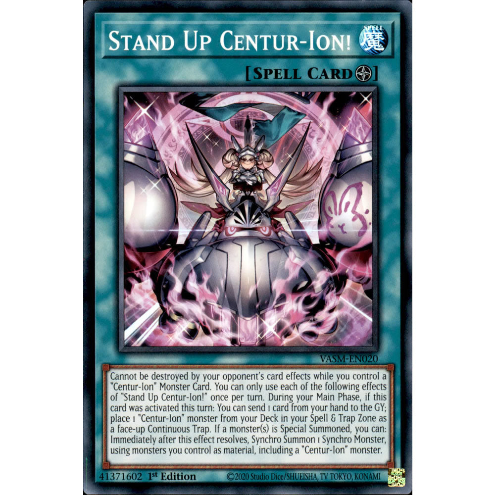 Stand Up Centur-Ion! VASM-EN020 Yu-Gi-Oh! Card from the Valiant Smashers Set