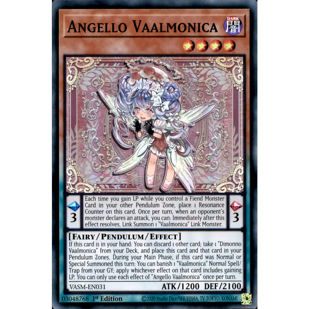 Angello Vaalmonica VASM-EN031 Yu-Gi-Oh! Card from the Valiant Smashers Set