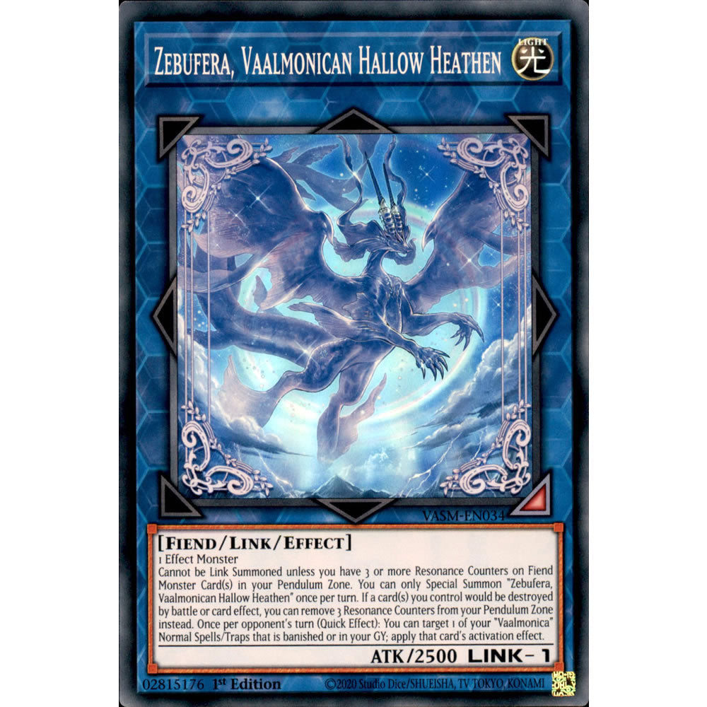 Zebufera, Vaalmonican Hallow Heathen VASM-EN034 Yu-Gi-Oh! Card from the Valiant Smashers Set