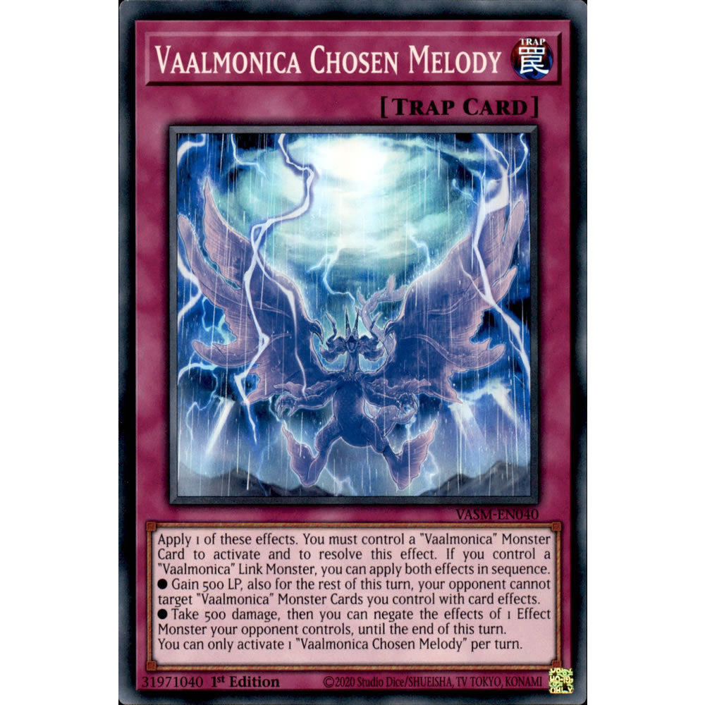 Vaalmonica Chosen Melody VASM-EN040 Yu-Gi-Oh! Card from the Valiant Smashers Set
