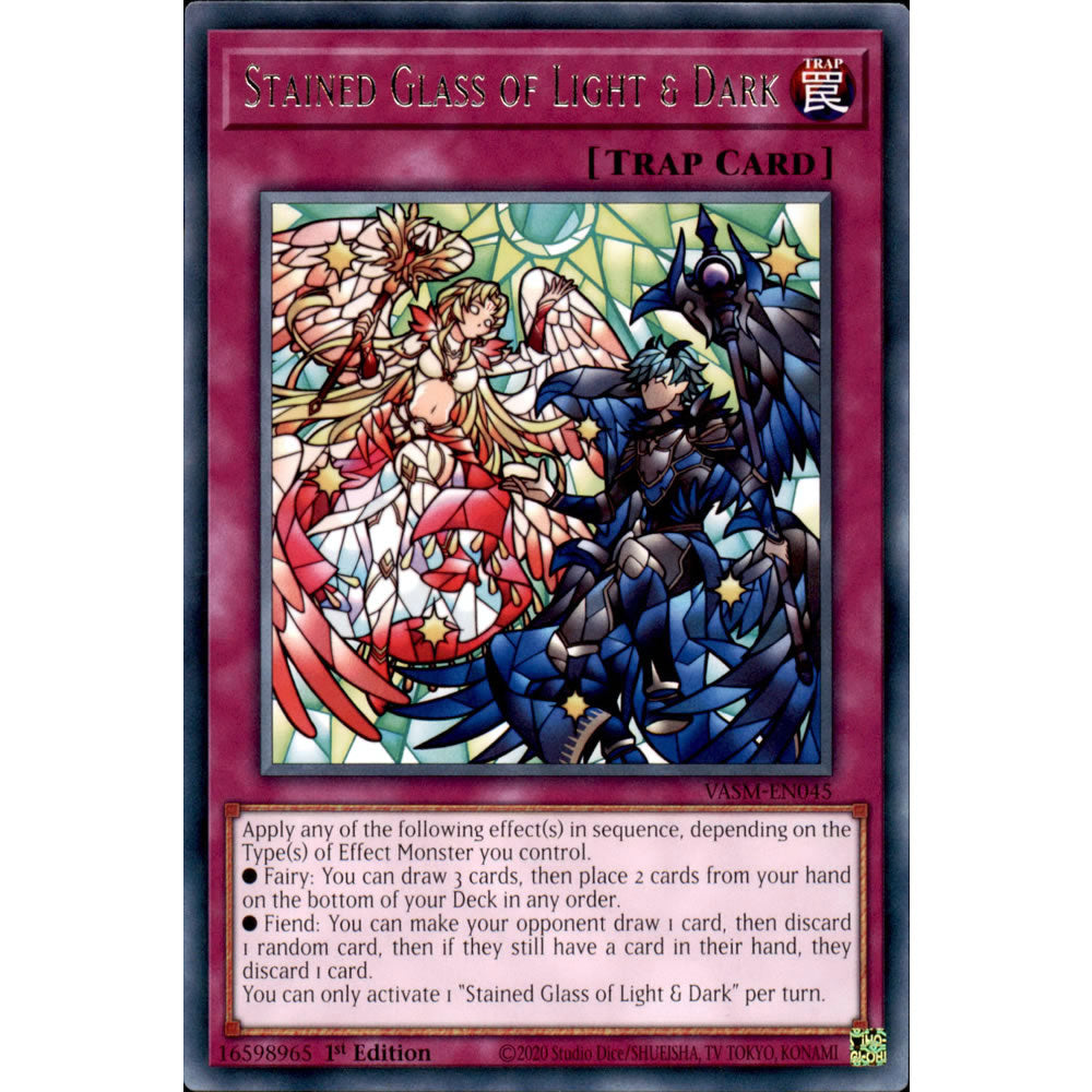 Stained Glass of Light & Dark VASM-EN045 Yu-Gi-Oh! Card from the Valiant Smashers Set