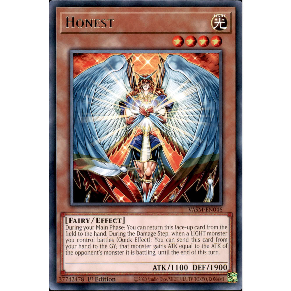 Honest VASM-EN046 Yu-Gi-Oh! Card from the Valiant Smashers Set