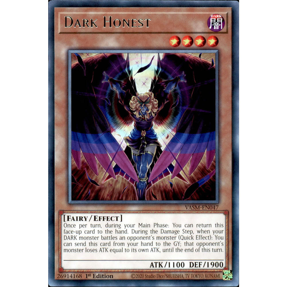 Dark Honest VASM-EN047 Yu-Gi-Oh! Card from the Valiant Smashers Set